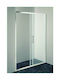 Gloria Dias 2 82-9192 Shower Screen for Shower with Sliding Door 121-125x185cm Chrome