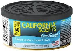 California Scents Air Freshener Can Console/Dashboard Car Scents Fresh Linen 42gr