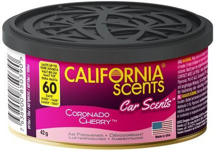 California Scents Air Freshener Can Console/Dashboard Car Scents Coronado Cherry 42gr