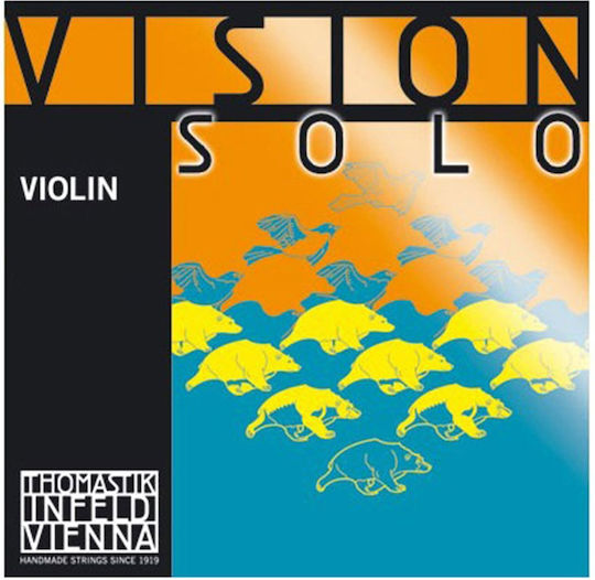 Thomastik Single Synthetic Core String for Violin 4/4 Vision Solo Violin Medium 4/4 D (Re)