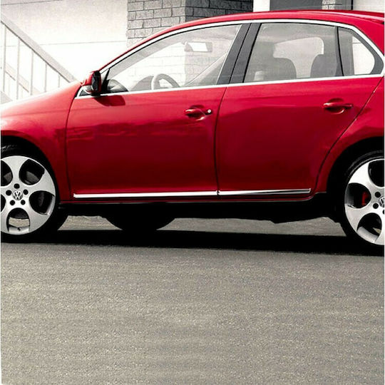 S-dizayn Car Vw Jetta 4d 06>11 Door Protective Strip Plastic Chrome 8pcs Volkswagen Jetta