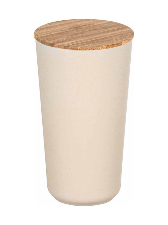 Wenko Bondy Vase Cereals with Lid Wooden Beige 950ml