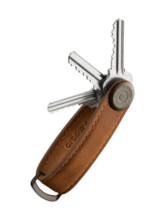 Orbitkey Μπρελόκ Organiser Crazy Horse Δερμάτινο Καφέ Orbitkey Μπρελόκ Organiser Crazy Horse Δερμάτινο Καφέ
