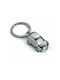 Philippi Keychain Cruiser Metallic with LED Silver