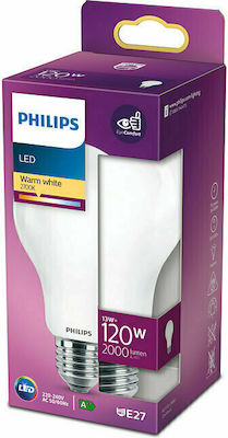 Philips LED Lampen für Fassung E27 und Form A67 Warmes Weiß 2000lm 1Stück