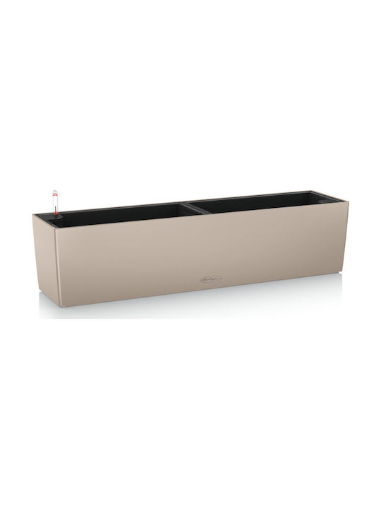 Lechuza Balconera Color 80 Sand Brown Planter Box Self-Watering 79x19cm in Beige Color 15706