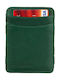 Hunterson Men's Leather Card Wallet with RFID Green HU-MW-CS1-RFID-GRE