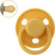 Kiokids Pacifier Rubber Ρετρό Yellow for 0-6 months 1pcs