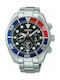 Seiko Prospex Padi Sumo Ceas Bărbătesc 44.5mm Cronograf Solar cu Argintiu Brățară Metalică