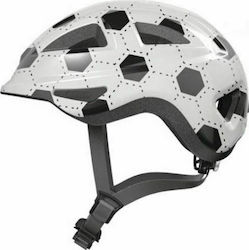 Abus Anuky 2.0 Kids' Helmet for City Bike White Football