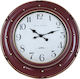 Homeplus Antique Wall Clock Plastic Red-Gold Ø60cm