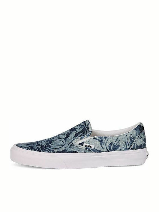 Classic Women's Canvas Slip-Ons Indigo Tropical
