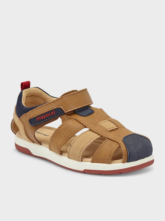 Sandale Tip Pantof Tabac Maro