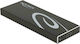 DeLock Hard Drive Case M.2 SATA III with connection Type-C in Schwarz color