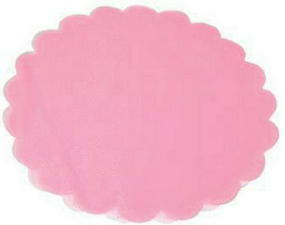 Next Fabric for Wedding Favors Made of Organza Pink Organza Round Ø24cm Pink 50pcs