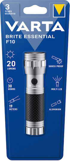 Varta Φακός LED με Μέγιστη Φωτεινότητα 20lm Brite Essential F10