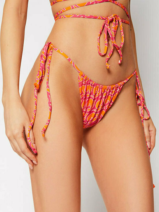 Guess Bikini String με Κορδονάκια Πορτοκαλί