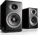 Audioengine P4 Paar Hi-Fi Lautsprecher Buch selbst 125W 2 Anzahl von Fahrern B14xT16.5xH22.8cm. Schwarz