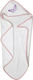 Viopros Baby Hooded Towel with Hood Butterfly White 75x75cm
