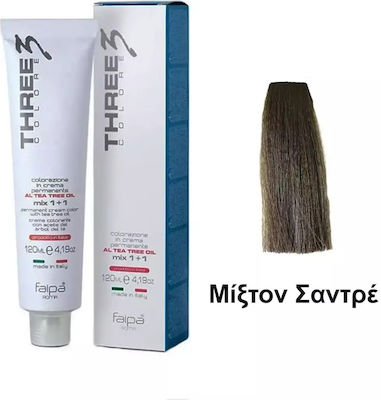 Faipa Three Colore Cream Color Vopsea de Păr Ash 120ml