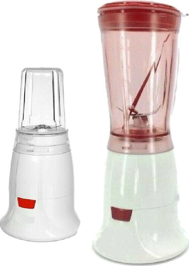 Hoomei Μπλέντερ με Γυάλινη Κανάτα 400 ml 200W Κόκκινο HM-6708R