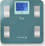 Izzy Runner IZ-7003 Ψηφιακή Ζυγαριά με Λιπομετρητή σε Γαλάζιο χρώμα