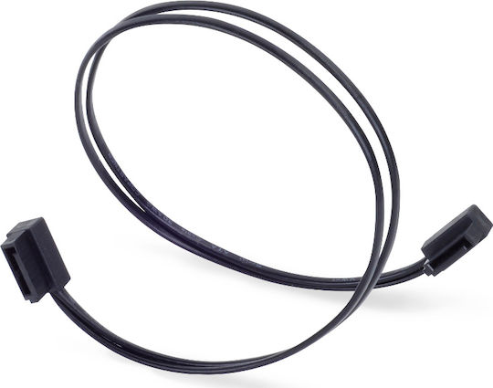 Silverstone 7-пинов SATA III - 7-пинов SATA III Кабел 30см Черен (SST-CP11B-300)