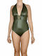 Bluepoint One-Piece Swimsuit with Padding Khaki