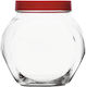 Uniglass Vase General Use with Lid Glass Transparent 1730ml