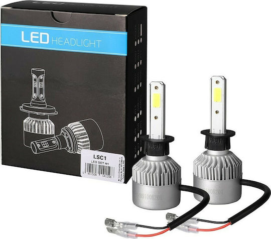 M-Tech Лампи Автомобила C6 H1 LED 6500К Хладно бяло 9-32V 10W 2бр