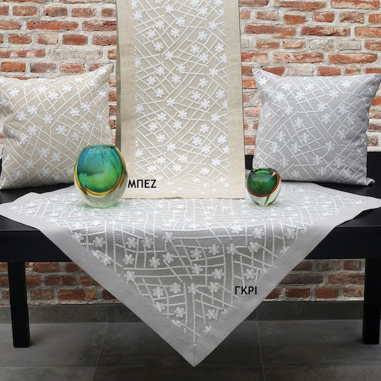 Ilis Home Διακοσμητική Μαξιλαροθήκη 44735 Γκρι 42x42εκ.