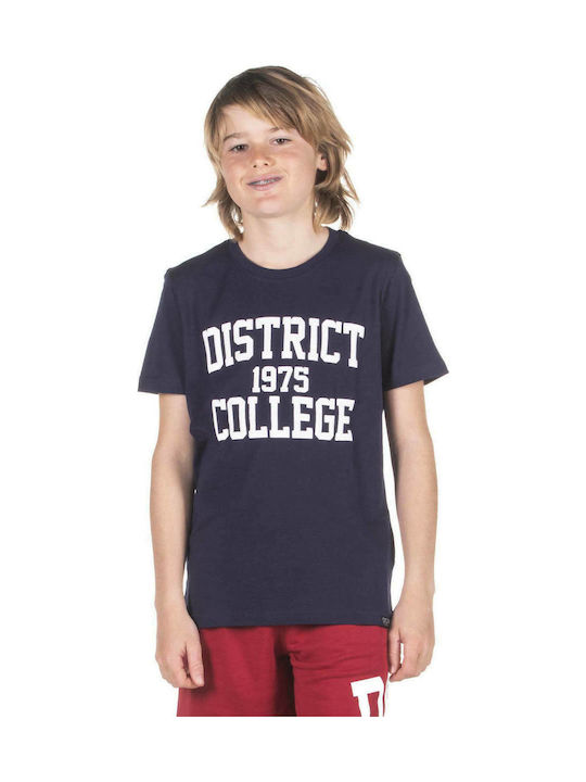 District75 1975 College Παιδικό T-shirt Navy Μπλε