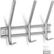 Inofix Metal Wall Hanger with 6 Slots Silver 22x6.8x15cm 1pc