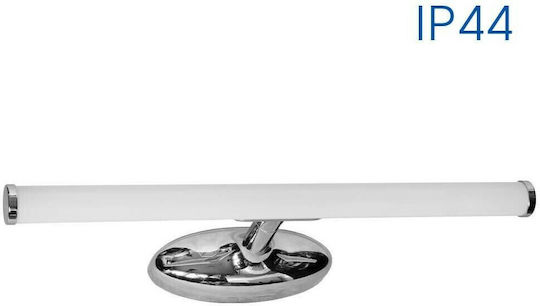 Vivalux Wally Modern Lamp Bathroom with Integrated LED and Natural White Light Silver 40x13x6cm