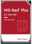 Western Digital Red Plus 12TB HDD Hard Drive 3.5" SATA III 7200rpm with 256MB Cache for NAS