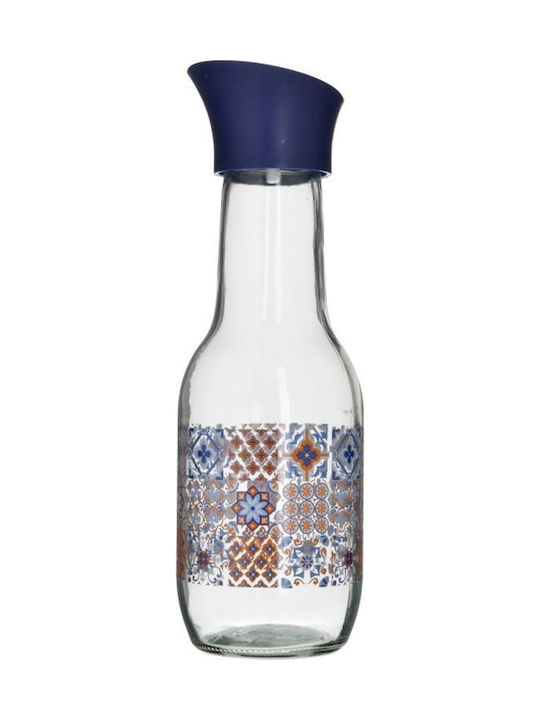 Click Bottle Water Glass with Screw Cap Transparent 1000ml
