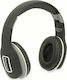 Grundig Bluetooth Headset Ασύρματα / Ενσύρματα Over Ear Ακουστικά με 5 ώρες Λειτουργίας Μαύρα