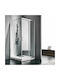 Starlet Corner Entry CS90T-100 Cabin for Shower with Sliding Door 90x90x180cm Clear Glass
