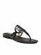 Ellington Leder Flache Sandalen für Damen mit Riemen in Schwarz Farbe