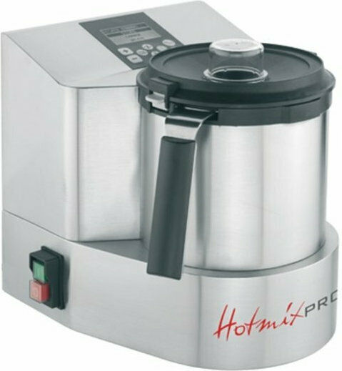 HotmixPRO Gastro Gewerbliche Mixer 2.3kW Heißmixer Silbern mit Gewicht des Behälters 2lt 31x26x30cm