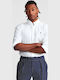 Long-sleeved Linen Shirt White