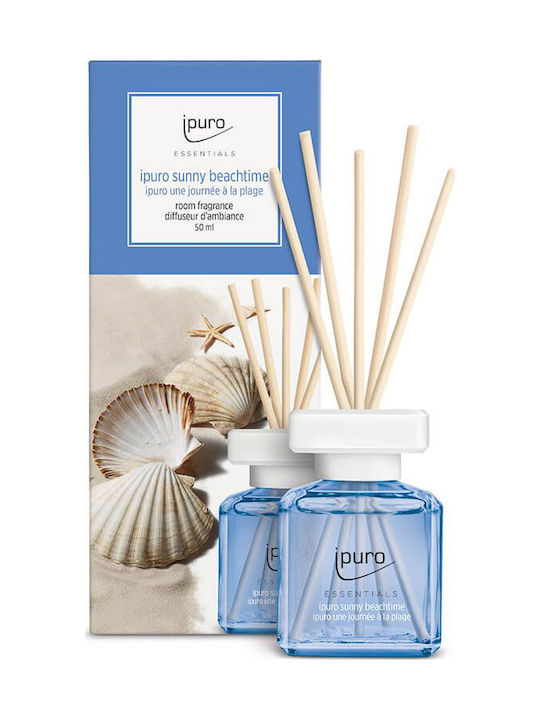 iPuro Diffuser Essentials με Άρωμα Sunny Beachtime 019305 6τμχ 50ml