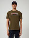 Napapijri Herren T-Shirt Kurzarm Khaki NP0A4E35-GW1