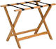 Leone Wooden Foldable Hotel Luggage Rack Brown ...