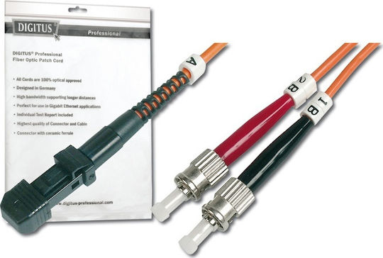 Digitus Optical Fiber Cable LC-ST 5m Orange