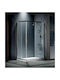 Devon Flow Corner Entry CF10080C-100 Cabin for Shower with Sliding Door 100x80x195cm Clean Glass Chrome