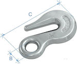 Lalizas Hook με οπή, Inox 316 8mm (5/16")