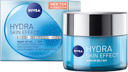 Nivea Hydra Skin Effect Treziți-vă 72h Hidratantă Gel Pentru Față Ziua cu Acid Hialuronic 50ml