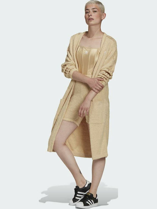 adidas Originals Μακριά Γυναικεία Ζακέτα Hazy Beige