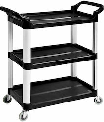 Commercial Kitchen General Use Cart H96xW83xD42cm PST03A/BLACK